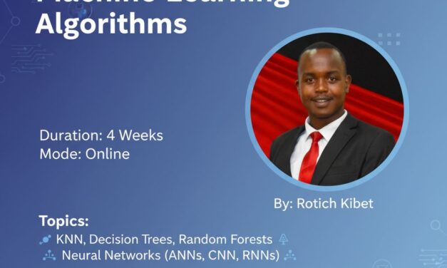Fully Sponsored 4-Week Machine Learning Series with Rotich Kibet