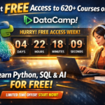 Get Free Access to 620+ Courses on DataCamp!