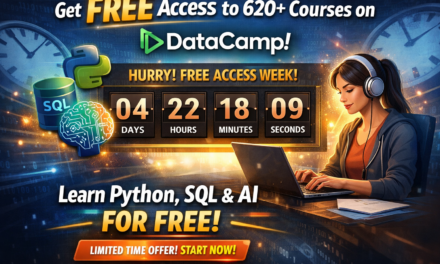 Get Free Access to 620+ Courses on DataCamp!