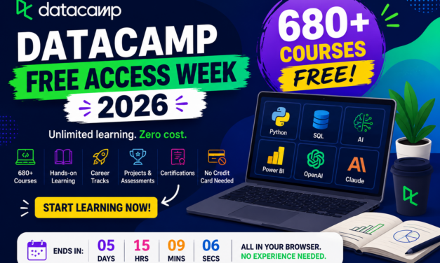DataCamp Free Access Week 2026: Get Unlimited Access to 680+ Courses for Free