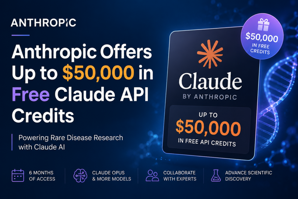 Anthropic Offers Up to $50,000 in Free Claude API Credits